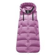 Venice Vest - Helder Nylon Puffer BomBoogie , Purple , Dames