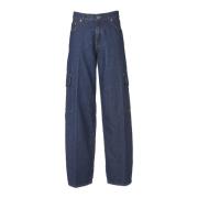 Cargo Loose-fit Jeans voor Vrouwen Haikure , Blue , Dames