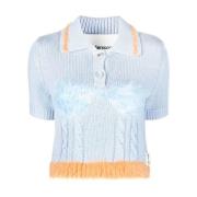 Klieke Kraag Geknipte Sweaters Andersson Bell , Blue , Dames