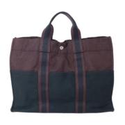 Pre-owned Canvas totes Hermès Vintage , Blue , Dames