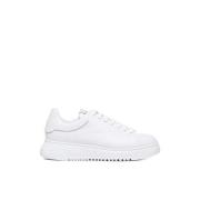 Witte Logo Sneakers Emporio Armani , White , Heren