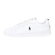 Witte casual sneakers met logo symbool Ralph Lauren , White , Heren