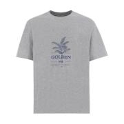 Seizoensprint Crew-Neck T-Shirt Brunello Cucinelli , Gray , Heren