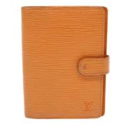 Pre-owned Leather wallets Louis Vuitton Vintage , Orange , Dames