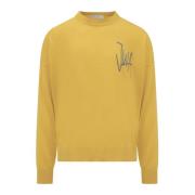 Jacquard Crewneck Sweater JW Anderson , Yellow , Heren