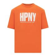 Oranje Logo Print T-shirt Heron Preston , Orange , Heren