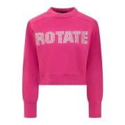 Logo Jumper Trui Rotate Birger Christensen , Pink , Dames