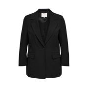 Stijlvolle Blazer Jas Only Carmakoma , Black , Dames