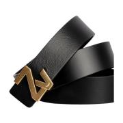 Zwarte Leren Riem Zadig & Voltaire , Black , Dames