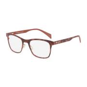 Metalen Montuur Zonnebril Made in Italia , Brown , Unisex