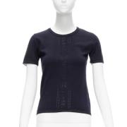 Pre-owned Cotton tops Chanel Vintage , Blue , Dames