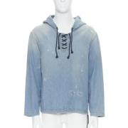 Pre-owned Denim tops Saint Laurent Vintage , Blue , Dames