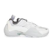 Witte Lage Top Mesh Sneakers Lanvin , White , Heren