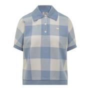 Geruite Polo Woolrich , Blue , Dames