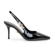 Slingback Hakken Versace , Black , Dames