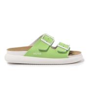 Groene vegan sandalen met zachte platform Veja , Green , Dames