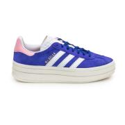 Dames Lage Suède Platform Sneakers Adidas Originals , Blue , Dames