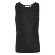 Mouwloze Top, Slim Fit InWear , Black , Dames