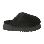 Maxi Curly Platform Slippers UGG , Black , Dames