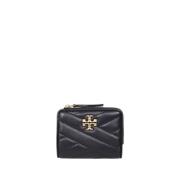 Chevron Bi-Fold Portemonnee Tory Burch , Black , Dames