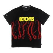 Blurred Tee - Streetwear Collectie Octopus , Black , Heren