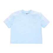 Poplin Zak T-shirt voor Dames Adidas , Blue , Dames