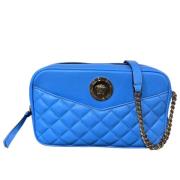Pre-owned Leather handbags Versace Pre-owned , Blue , Unisex