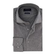 Grijze Overhemdjurk - Slim Fit Profuomo , Gray , Heren