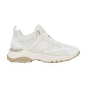 Chunky Sole Mesh Sneakers in Beige, Wit en Grijs Anine Bing , White , ...