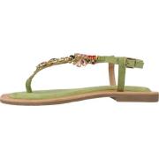 Stijlvolle Platte Sandalen voor Vrouwen CafèNoir , Green , Dames