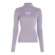 Lila Stijlvolle Jurk Calvin Klein , Purple , Dames