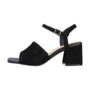 High Heel Sandals Clarks , Black , Dames