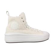 Hoge-Top Mode Sneakers Converse , Beige , Dames