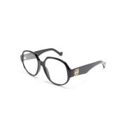 Klassiek Zwart Optisch Frame Loewe , Black , Dames