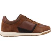 Stijlvolle Herensneakers Geox , Brown , Heren