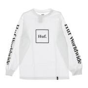 Streetwear Longsleeve T-shirt HUF , White , Heren