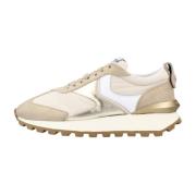 Sneakers Voile Blanche , Yellow , Dames