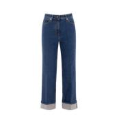 Straight Jeans Peserico , Blue , Dames