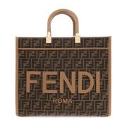 ‘Sunshine Medium’ shopper tas Fendi , Brown , Dames