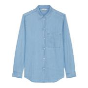 Denim blouse regulier Marc O'Polo , Blue , Dames