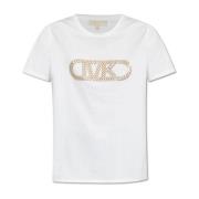 T-shirt met logo Michael Kors , White , Dames