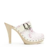 Pre-owned Fabric heels Dior Vintage , Pink , Dames
