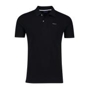 Zwart poloshirt met korte mouwen Gant , Black , Heren