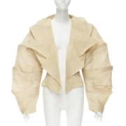 Pre-owned Fabric outerwear Issey Miyake Pre-owned , Beige , Dames