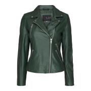 Biker Jacket 10963 Notyz , Green , Dames