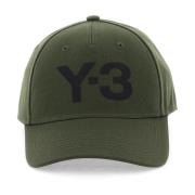Baseballpet met logo borduursel Y-3 , Green , Heren