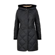 Gewatteerde Virginia Hoodie Jas Fay , Black , Dames