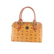 Pre-owned Leather travel-bags MCM Pre-owned , Yellow , Unisex