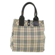 Pre-owned Canvas totes Burberry Vintage , Beige , Dames