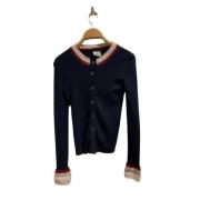 Pre-owned Silk tops Chanel Vintage , Blue , Dames